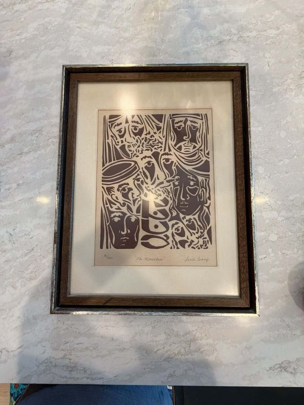 Sandi Jamny 'The Maccabees' Limited Edition Linocut Print #56/250